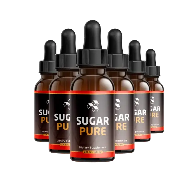 SugarPure six bottle package of liquid dietary supplement