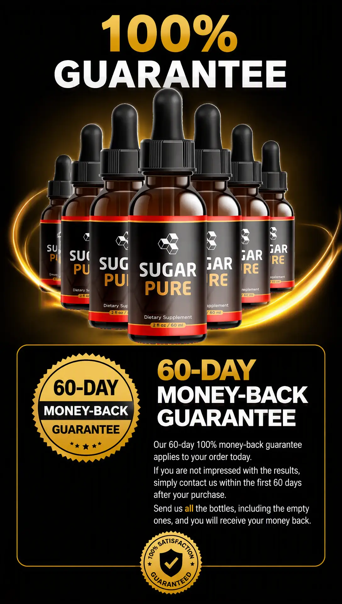 SugarPure 60-day money-back guarantee